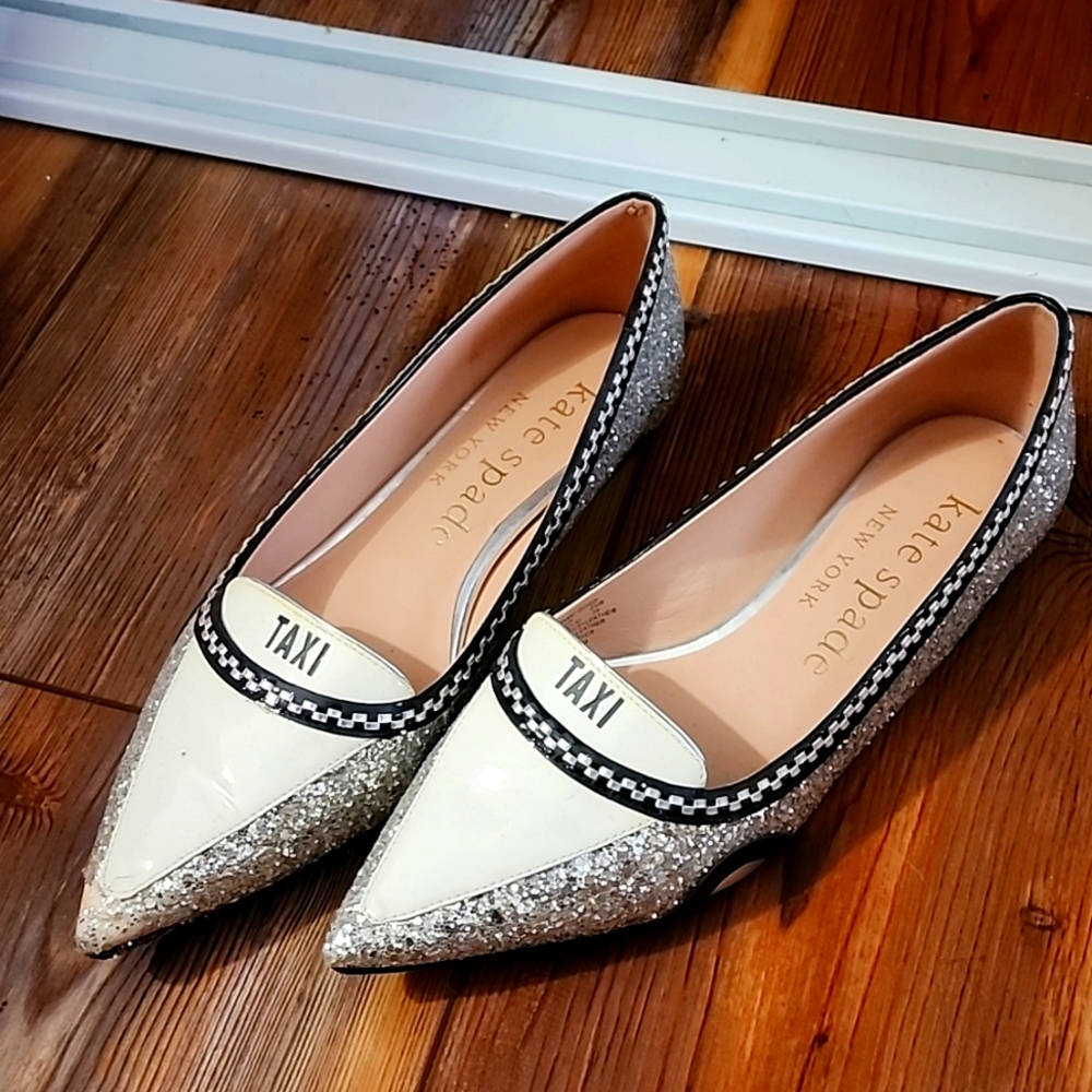 Kate Spade Taxi Shoes - Worn Once 🩶🖤